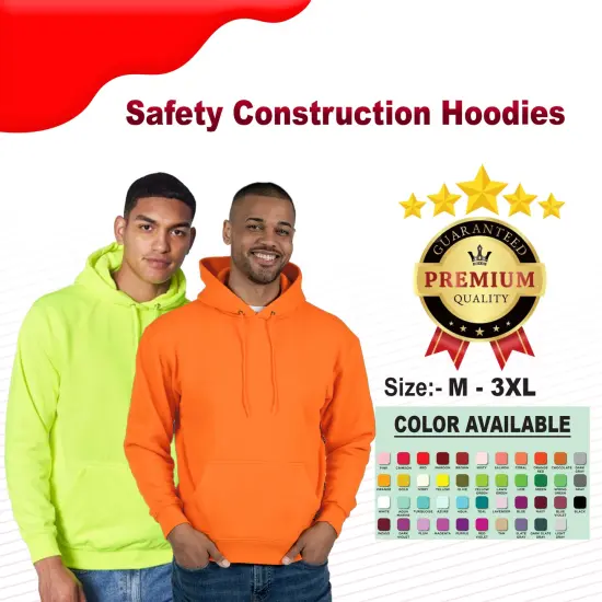Safety Construction Turtle Neck Long Sleve Hoodies {2}