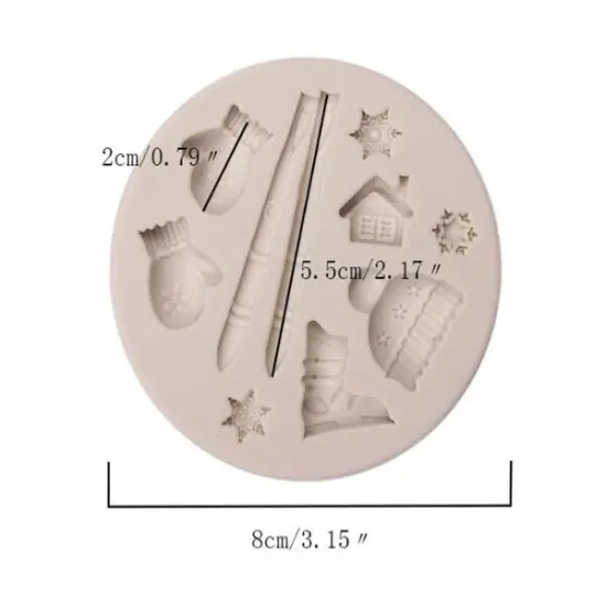 WINTER TIME FUN Silicone Mold {4}