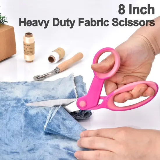 Premium Sewing Scissors Bundle: Heavy Duty Fabric, Detail Embroidery & Small Selvedge Scissors {2}