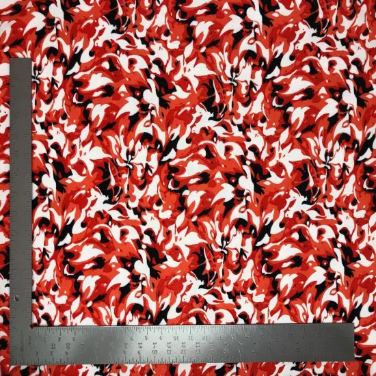 1 Yard Stretch Liverpool Knit Geometric Print Fabric for Clothing Crafts Accessories Width 58-60 Inches {2}