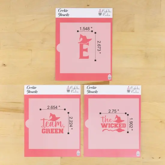 Team Green Cookie Stencil Set | Halloween Cookie Stencil | Halloween Arts & Crafts Stencil | Confection Couture | {3}