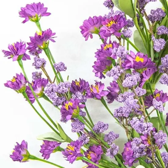 Purple Floral Wreath with Astilbe Buds for Spring Home Decor {4}