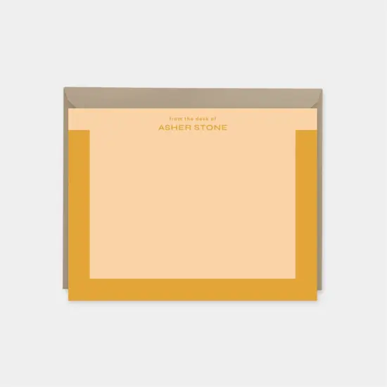 Color Block Bracket Note Cards V {1}