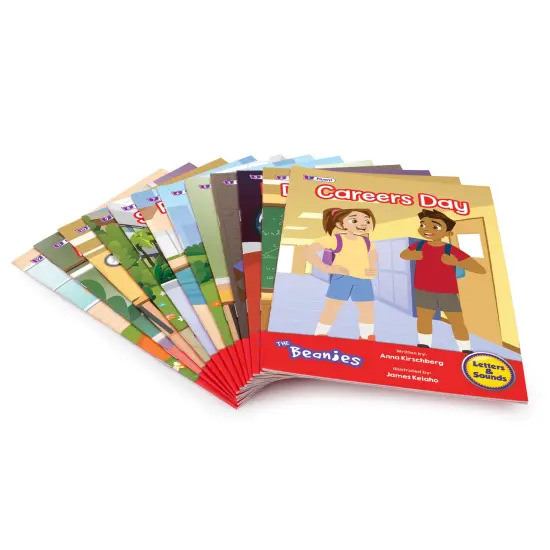 Junior Learning: The Beanies Diversity - Phase 6 - Hi-Lo Decodables, 12 Book Set, Spelling Focus, Week-By-Week Progression, Kids Reading Development {5}