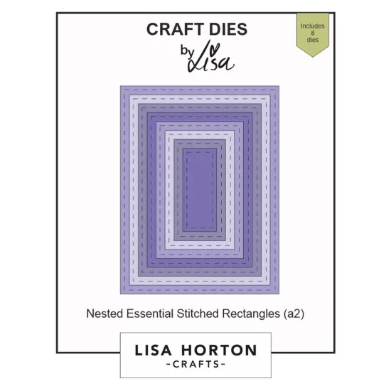 Lisa Horton Crafts Nested Dies-Essentials Rectangles (A2) {1}