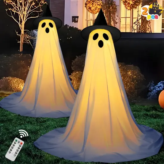 2 Packs 47'' Halloween Decorations Outdoor Standing Ghost {1}