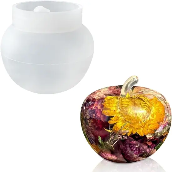 3D Apple Mold, Fruit Silicone Mold for Resin, Soap, Gypsum {1}