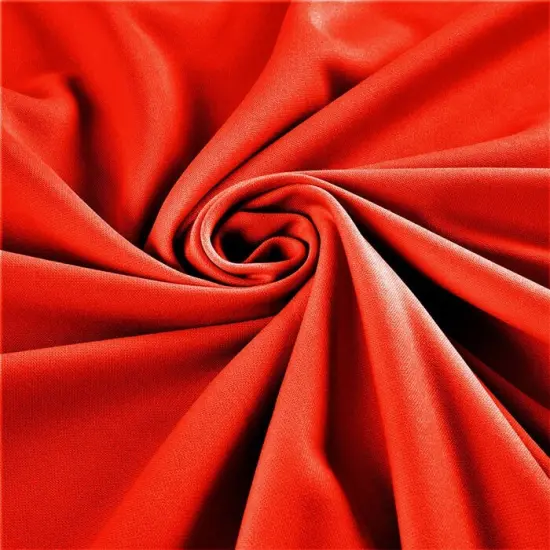 1 Yard Soft Crepe Textured Techno Scuba Knit Fabric with Stretch Red {1}