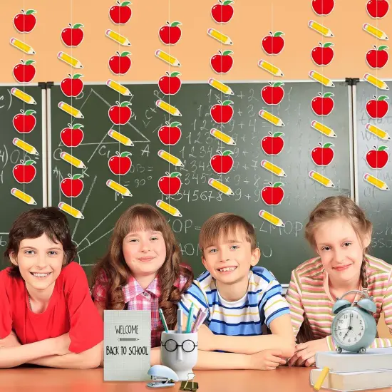 41Ft 5 Pcs Pencil Apples Garland {2}