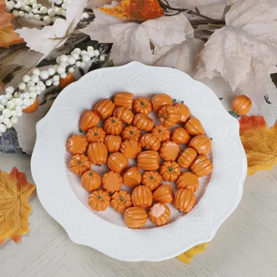 80 Pack Mini Pumpkins Table Decor {4}