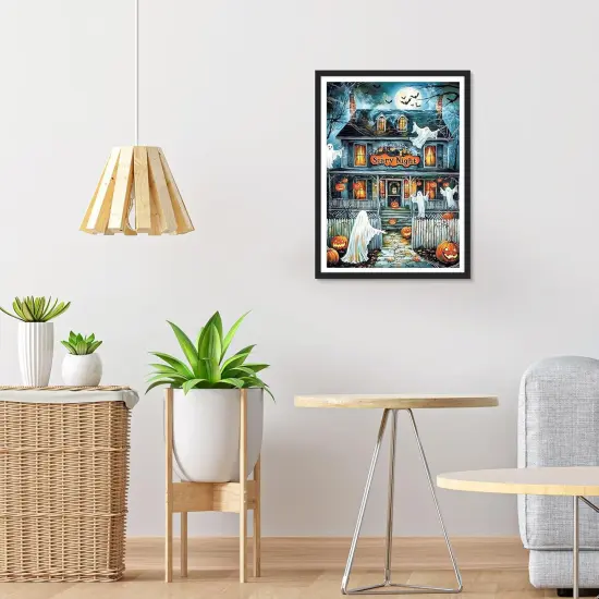 Halloween House Diamond Art Painting Kits {3}