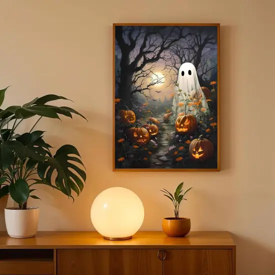 12X16Inch - Halloween Pumpkin Diamond Art Painting Kits for Adults {2}