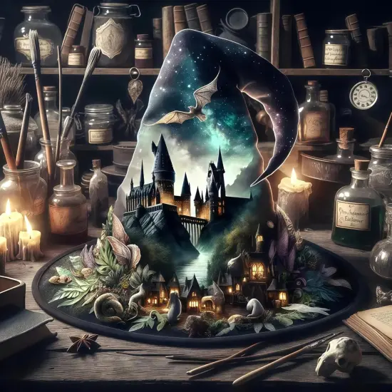 Halloween Hat Paint by Numbers Kit - 16x16 Inch {1}