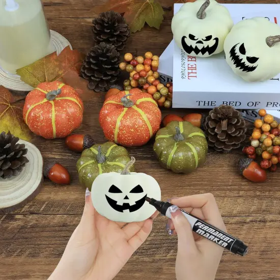 20 Pcs Fall Mini Pumpkin Table Decorations {5}