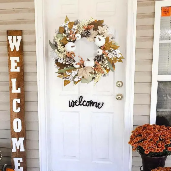 Fall Wreath for Home - 18 Inch {4}
