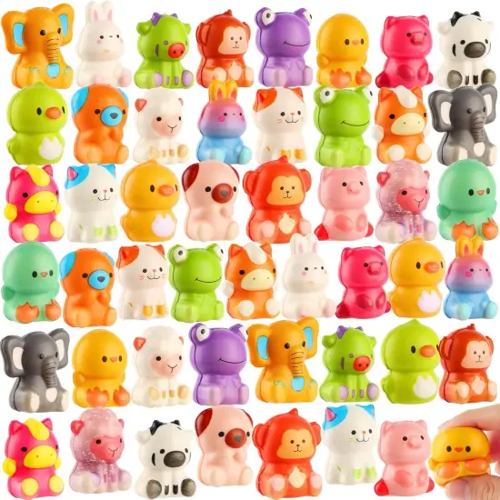 48Pcs Animal Squishy Toys Stress Balls {1}