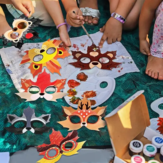 (24 Pcs) Fall Craft Kits Autumn Maple Leaf DIY {4}