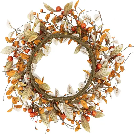 Fall Wreath with Eucalyptus Leaves and Berries {5}