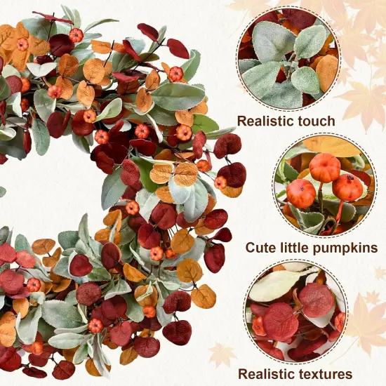 22 in Fall Wreaths for Front Door {4}