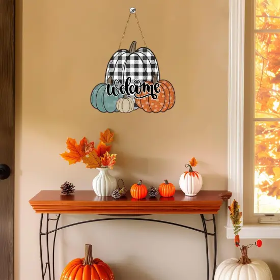 Fall Door Decor Pumpkin Wall Decor {4}