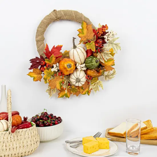 Fall Wreaths for Front Door 20 Inches {3}