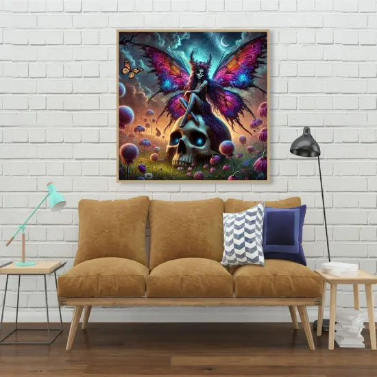 5D Halloween Diamond Painting Kits for Adults,Skull Diamond Art Painting Kits {3}