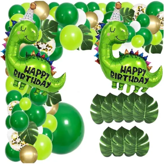 2 PCS 35 Inch Dino Balloons,Dinosaur Birthday Balloon {3}