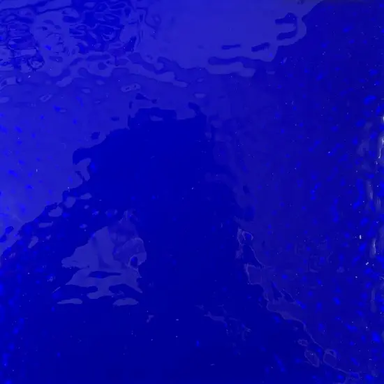 Wissmach COBALT BLUE English Muffle Stained Glass Sheet &ndash; Vintage Ripple Textured Art Glass for Mosaics, Panels, Lamps & DIY Crafts | Hand-selected by The Little Flowers {2}