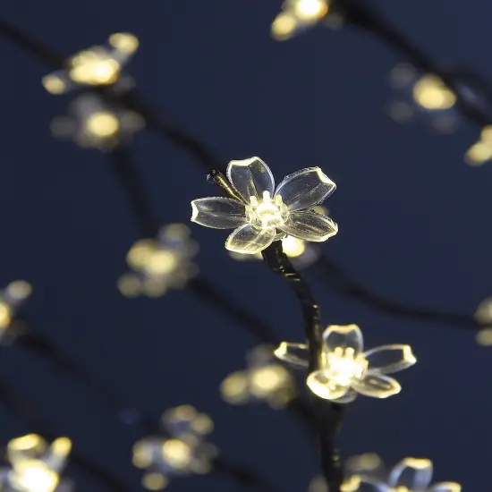 LIGHTSHARE 6.5 feet 208L LED Lighted Cherry Blossom Tree, Warm White, Decorate Home Garden, Spring, Summer, Wedding, Birthday, Christmas Holiday, Party, for Indoor and Outdoor Use {4}