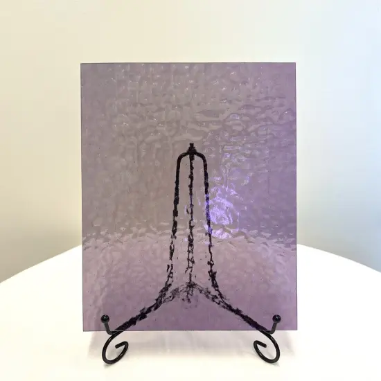 Wissmach LILAC English Muffle Stained Glass Sheet &ndash; Vintage Ripple Textured Art Glass for Mosaics, Panels, Lamps & DIY Crafts | Hand-selected by The Little Flowers {5}