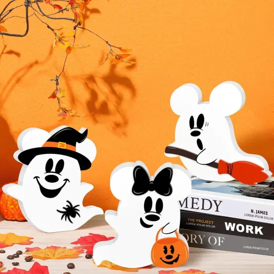 Halloween Mouse Shaped Cute Ghost Table Decor {2}