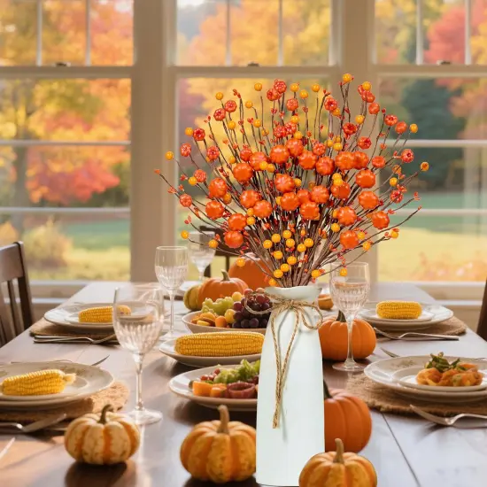 12 PCS Fall Harvest Festival Table Decor {3}