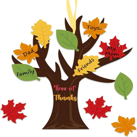 24 Pack Make Your Own Thanksgiving Tree Ornament {1}