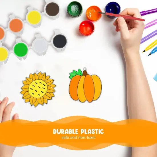 27 Set DIY Window Paint Art Suncatchers - Fall Crafts Leaf {4}