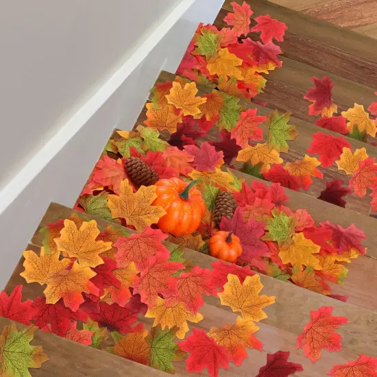 Artificial Autumn Fall Maple Leaves {2}