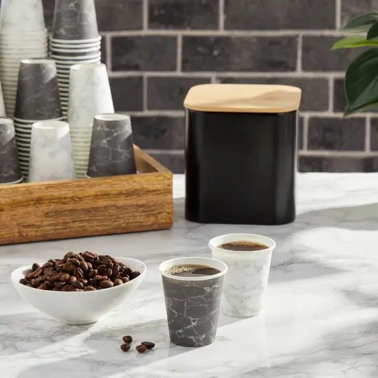 Juvale 600-Pack 3 oz Disposable Paper Cups - Small Bathroom Mouthwash Cups, Multi-Purpose for Espresso, Coffee, Parties, and Events - Marble Design Multicolor {4}