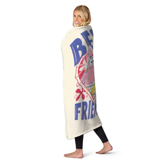 Nickelodeon Spongebob Squarepants Valentine's Day Silk Touch Throw Blanket Best Friends {2}