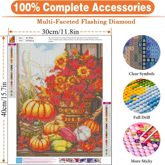 12x16inch - Fall Diamond Painting Kits for Adults {4}