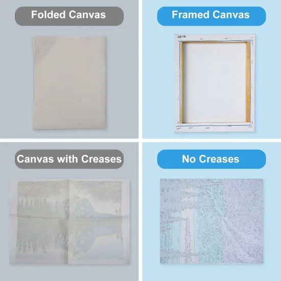 3 Pack Paint by Number for Adults Framed Canvas, National Park DIY Arts - 9 * 12 Inch {5}