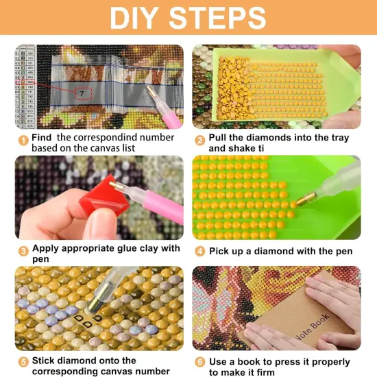 Ghost Diamond Art Kits for Adults, Halloween Pumpkin DIY 5D - 12x16inch {5}