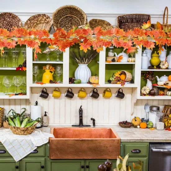 18 Pcs Fall Leaf Garland {3}