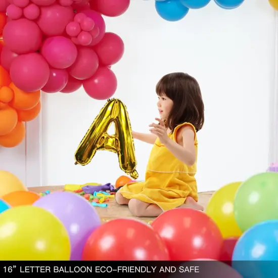 [85 PCS] Foil Personalized Name Happy Birthday Balloons Letters {4}