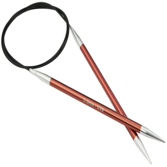 KnitPro-Zing Fixed Circular Needles 32"-Size 9/5.5mm {3}