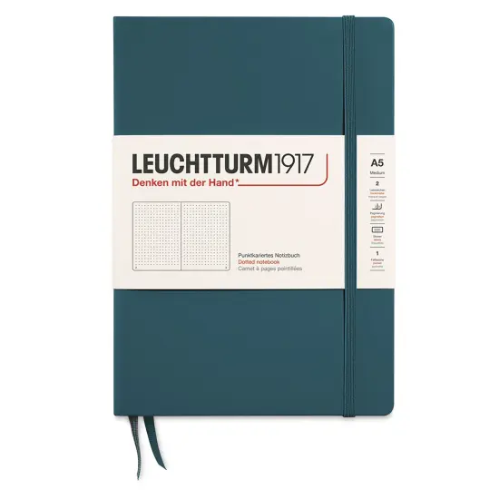 Leuchtturm1917 Dotted Hardbound Notebook - Pacific Green, 5-3/4" x 8-1/4" {1}