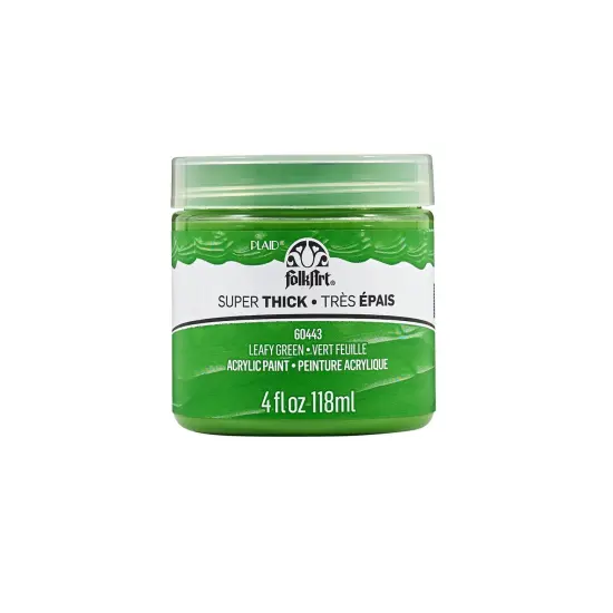 FolkArt Super Thick Acrylic Paint Leafy Green 4 oz - 60443 {1}