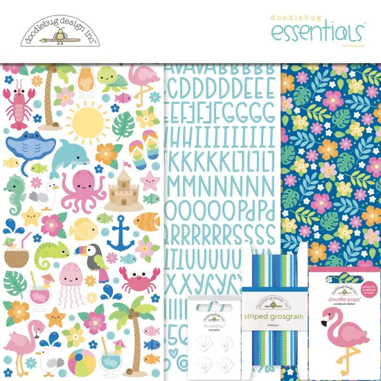 Doodlebug Essentials Page Kit 12"X12"-Summer Fun {1}