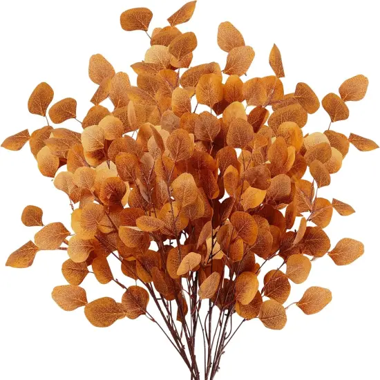 6 Pcs Fall Eucalyptus Leaves Artificial {1}