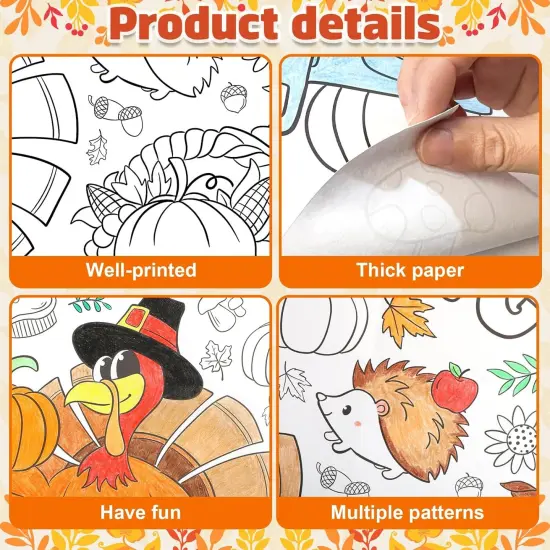 Giant Drawing Paper Crafts for Kids - Fall Coring Poster {4}