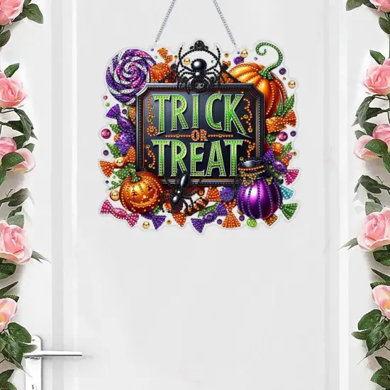 Halloween Diamond Art Hanging Kits for Adults,(Trick or Treat) {2}
