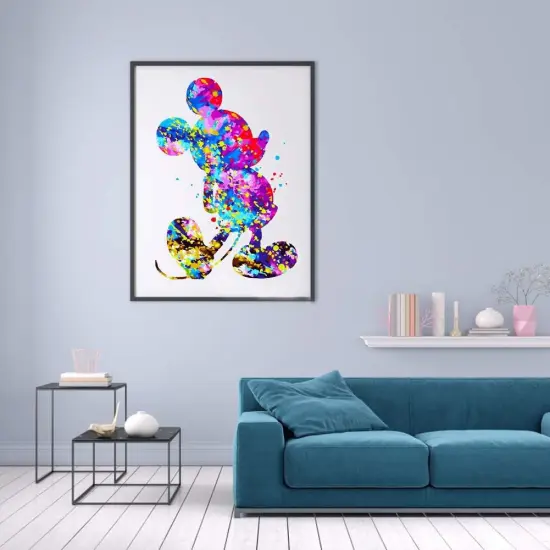 Oil Painting Paint by Number Kit for Adults, Colorful Animal Paint by Numbers for Kids, 16 x 20 inch (Color Mouse, Without Frame) {2}